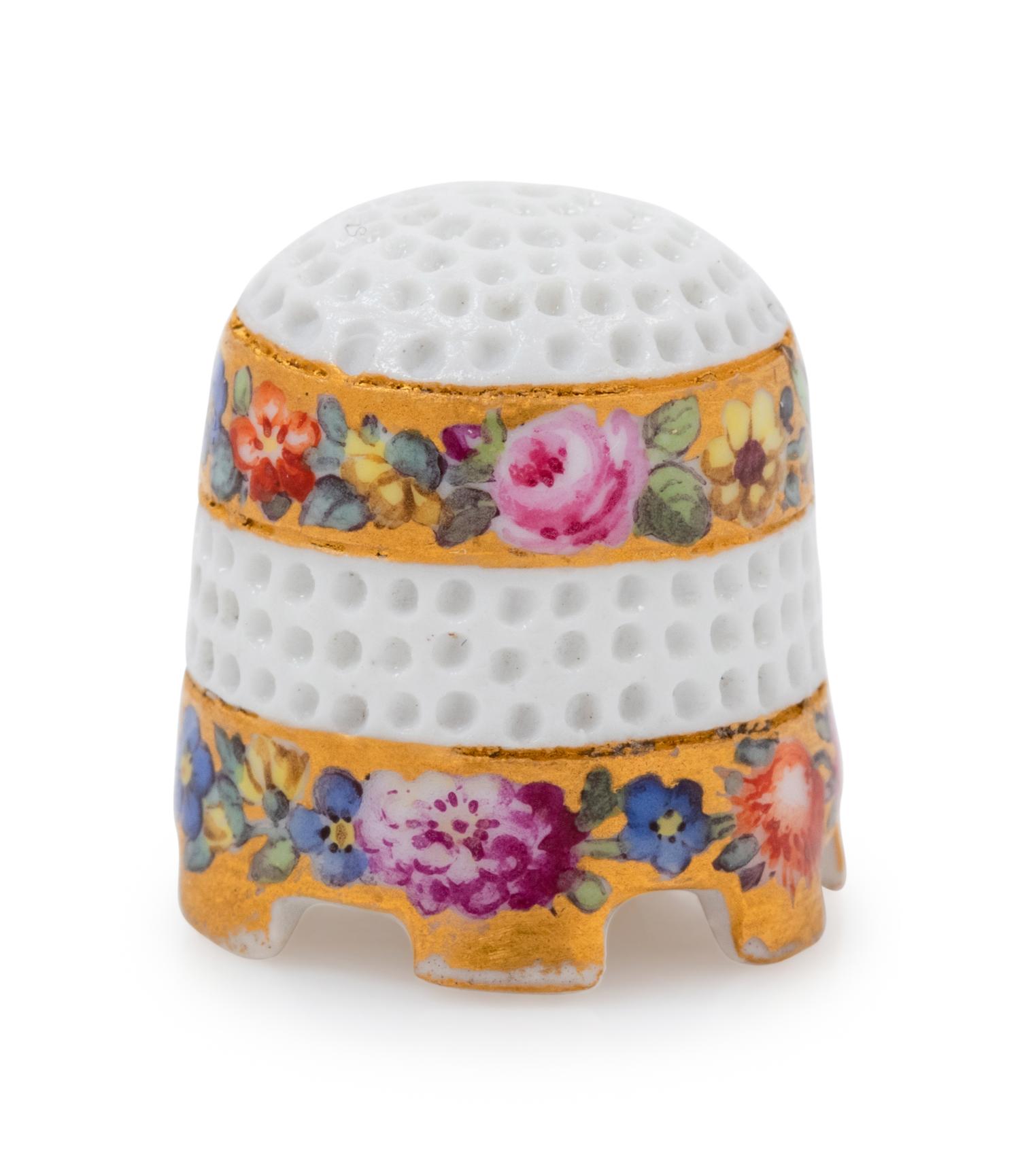 A Meissen Porcelain Thimble