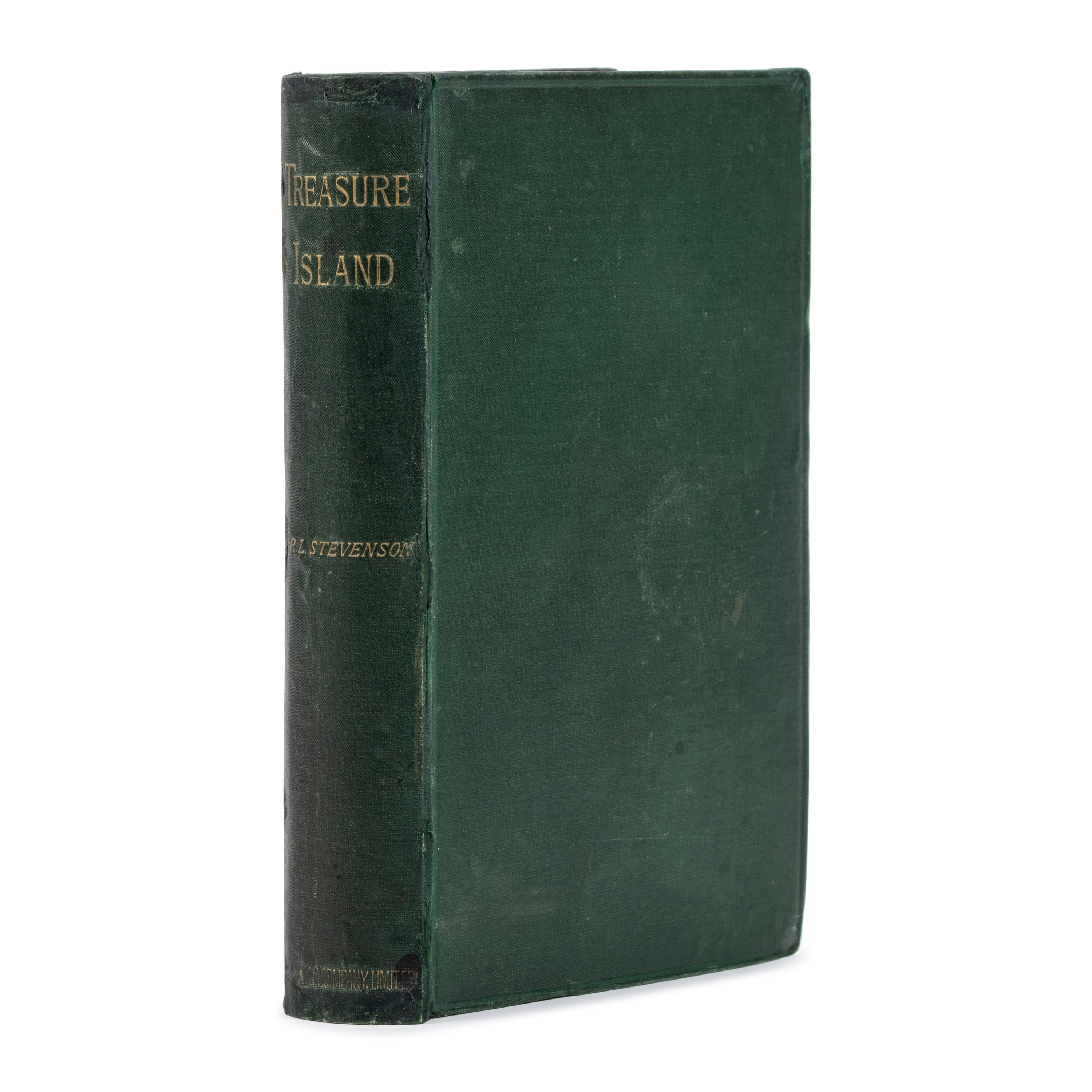 Stevenson, Robert Louis (1850-1894). Treasure Island . London, Paris & New York: Cassell & Company, 1883.