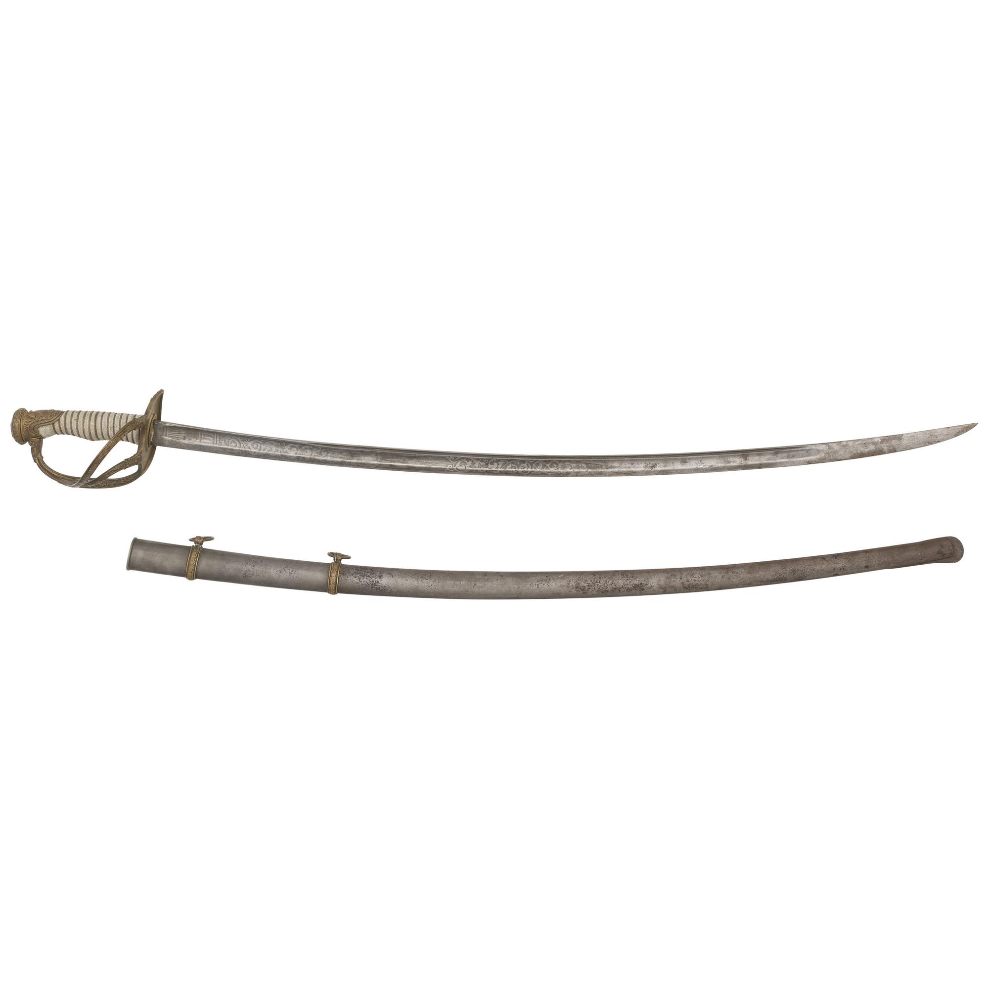 Klingenthal Cavalry Officers Saber Presented to Col. Albert Brackett - 9th Illinois Cavalry