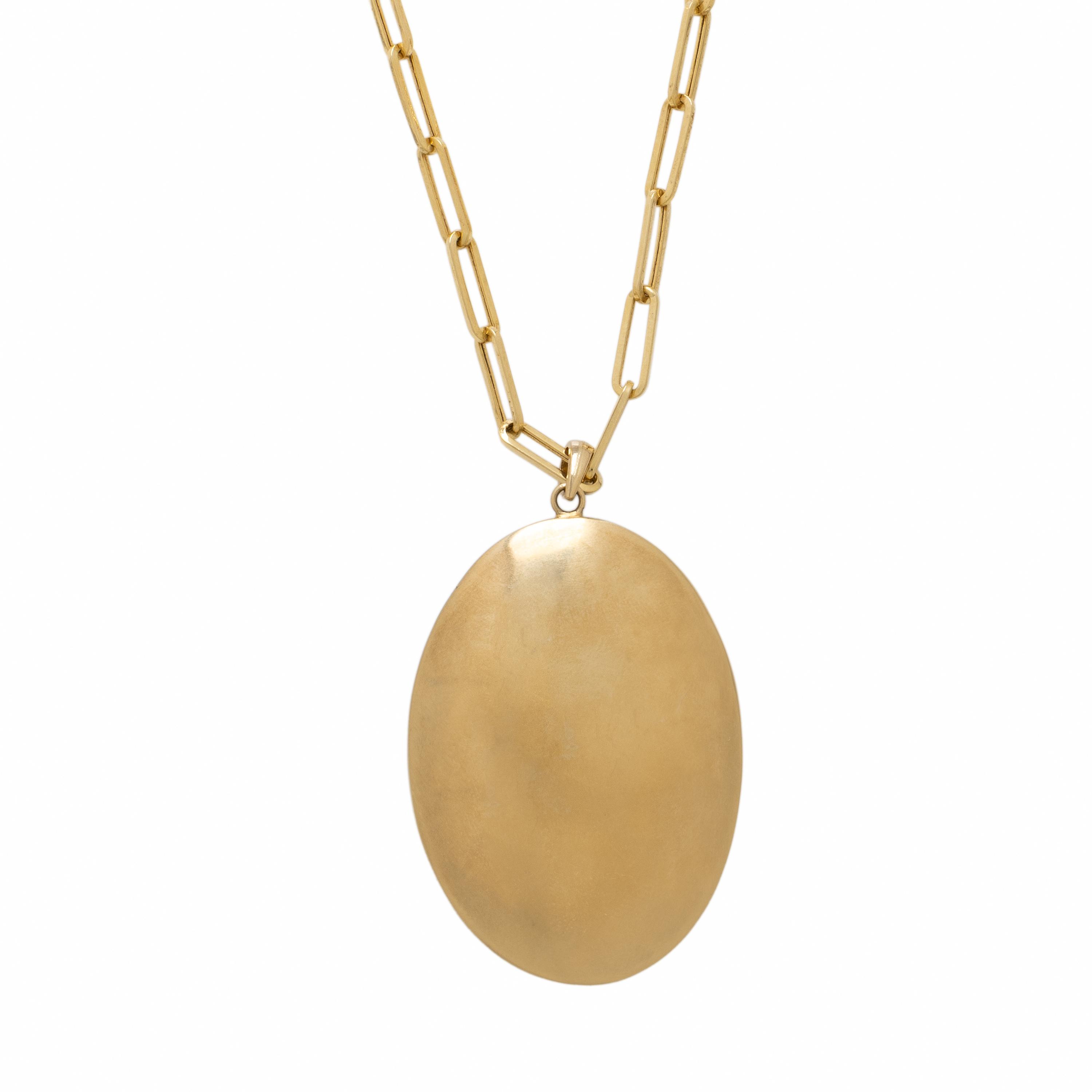 Yellow Gold, Enamel, and Copper Hot Air Balloon Pendant