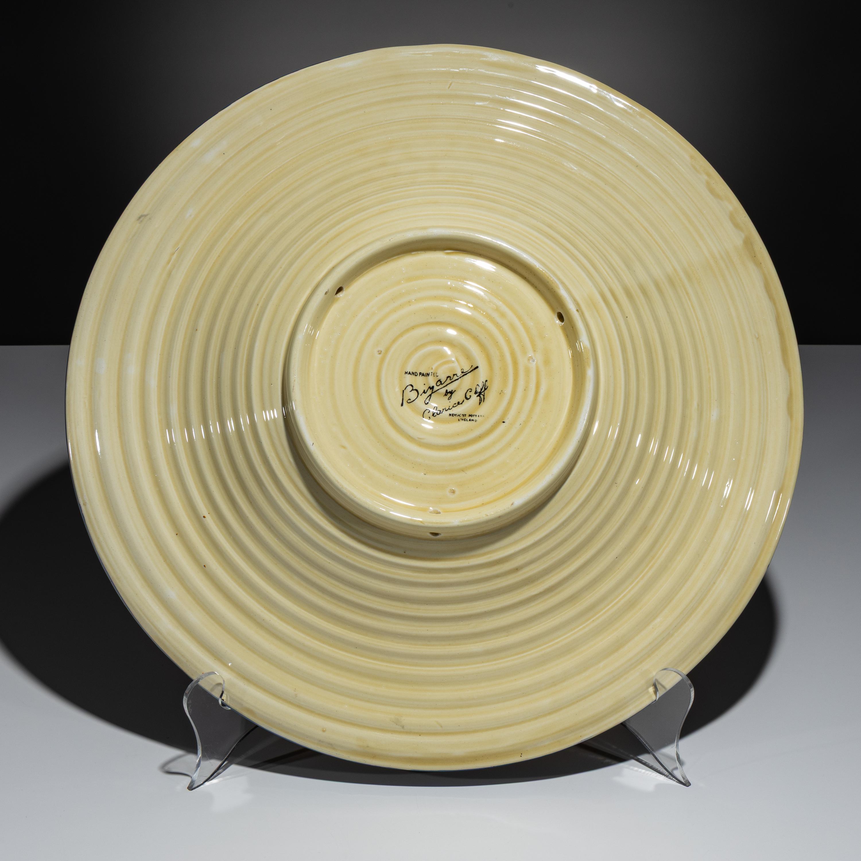 Clarice Cliff (English, 1899–1972) — Sunray pattern Large Platter