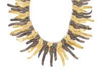 R SIMANTOV, FEATHER MOTIF NECKLACE