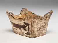 Early Zuni Polychrome Pottery Container
