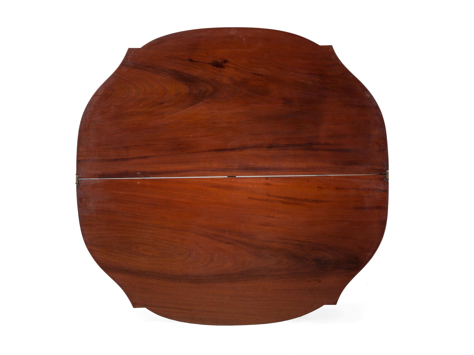 Two Federal Style Mahogany and Maple Inlaid Game Tables