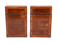 A Pair of George III Mahogany Knife Boxes
