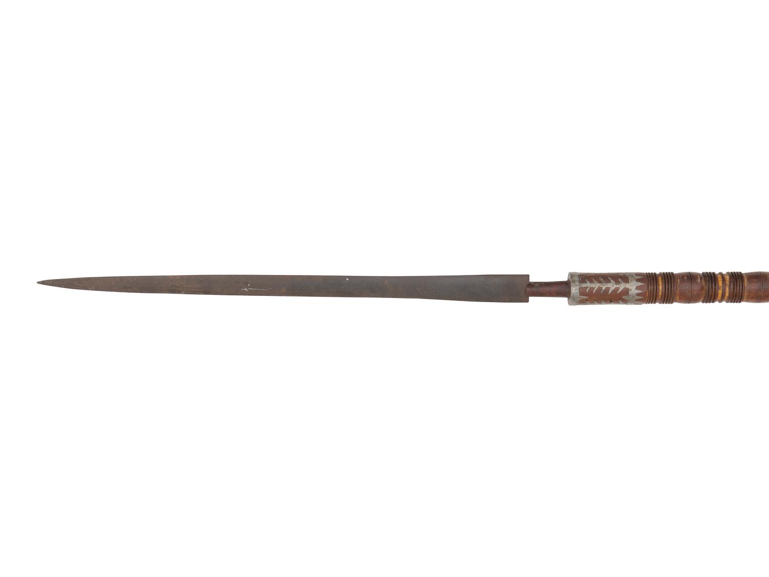 Anishinaabe Lance, with Pewter Inlay