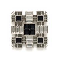 Chanel, Geometric Rhinestone Brooch