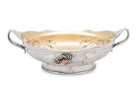An American Silver and Mixed Metal Serving Bowl