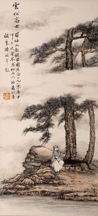 Two Chinese Hanging Scrolls