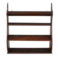 Mahogany three-tier wall shelf late 18th century