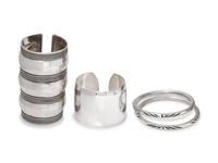 A Collection of Silver Bracelets,