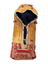 Northern Plains Quilled and Beaded Hide Cradle