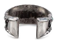 Navajo Silver and Lone Mountain Turquoise Cuff Bracelet