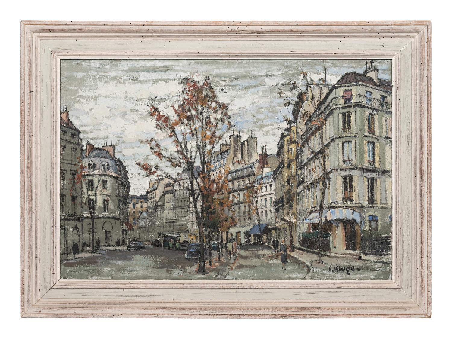 Parisian Boulevard (a double-sided painting)