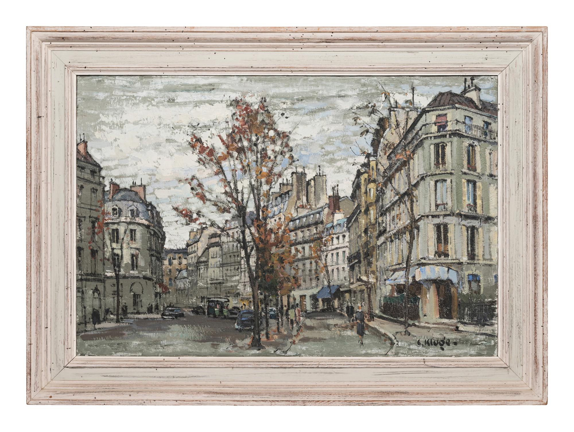 Parisian Boulevard (a double-sided painting)
