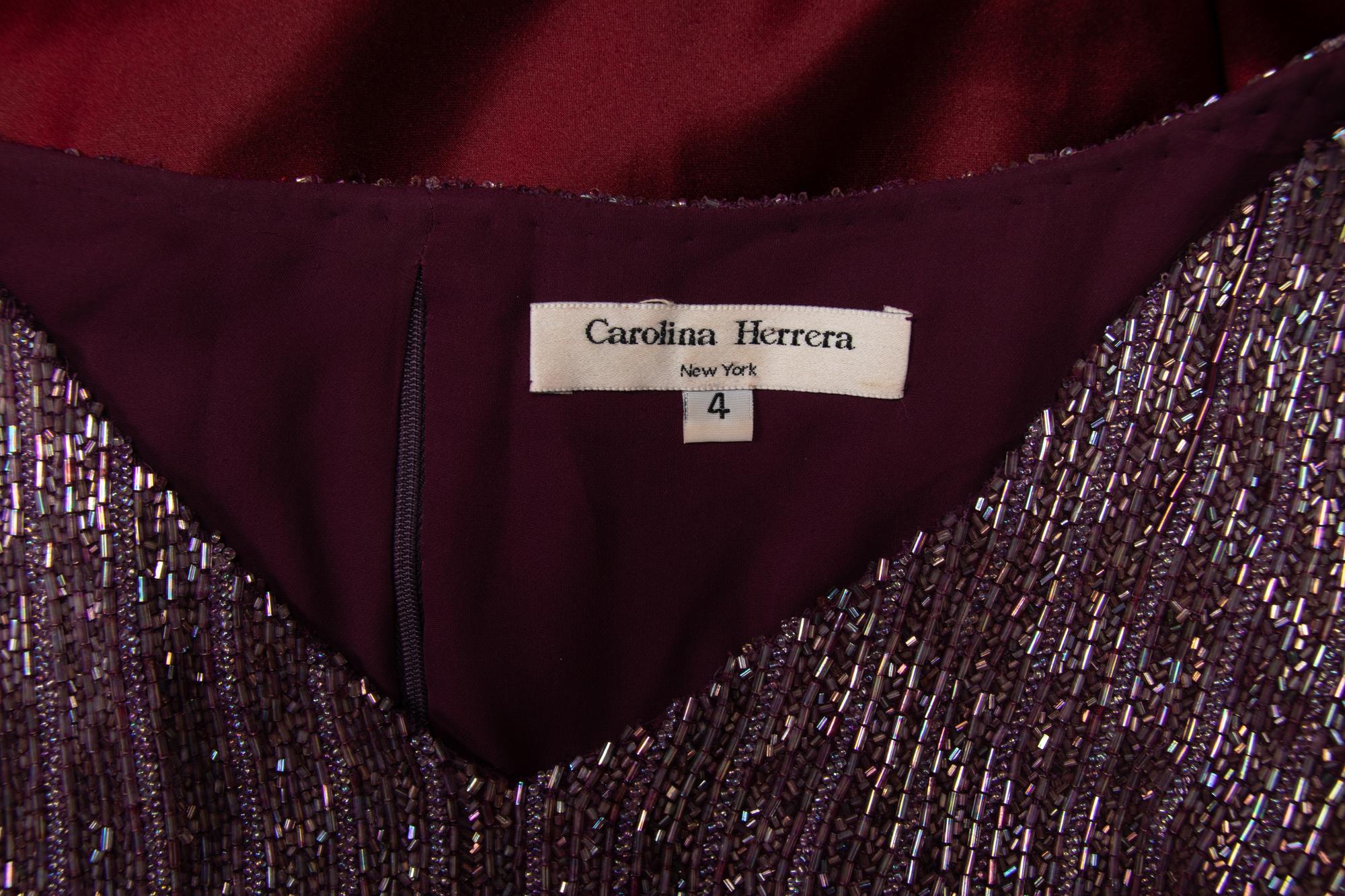 Carolina Herrera Beaded Top & Skirt