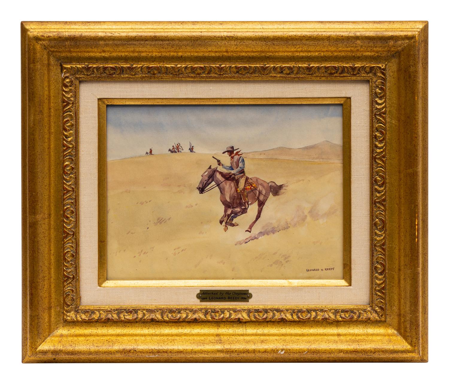 Three Works: Wild Horses Hunter , Outlaw Pursued and Attacked by the Cheyennes