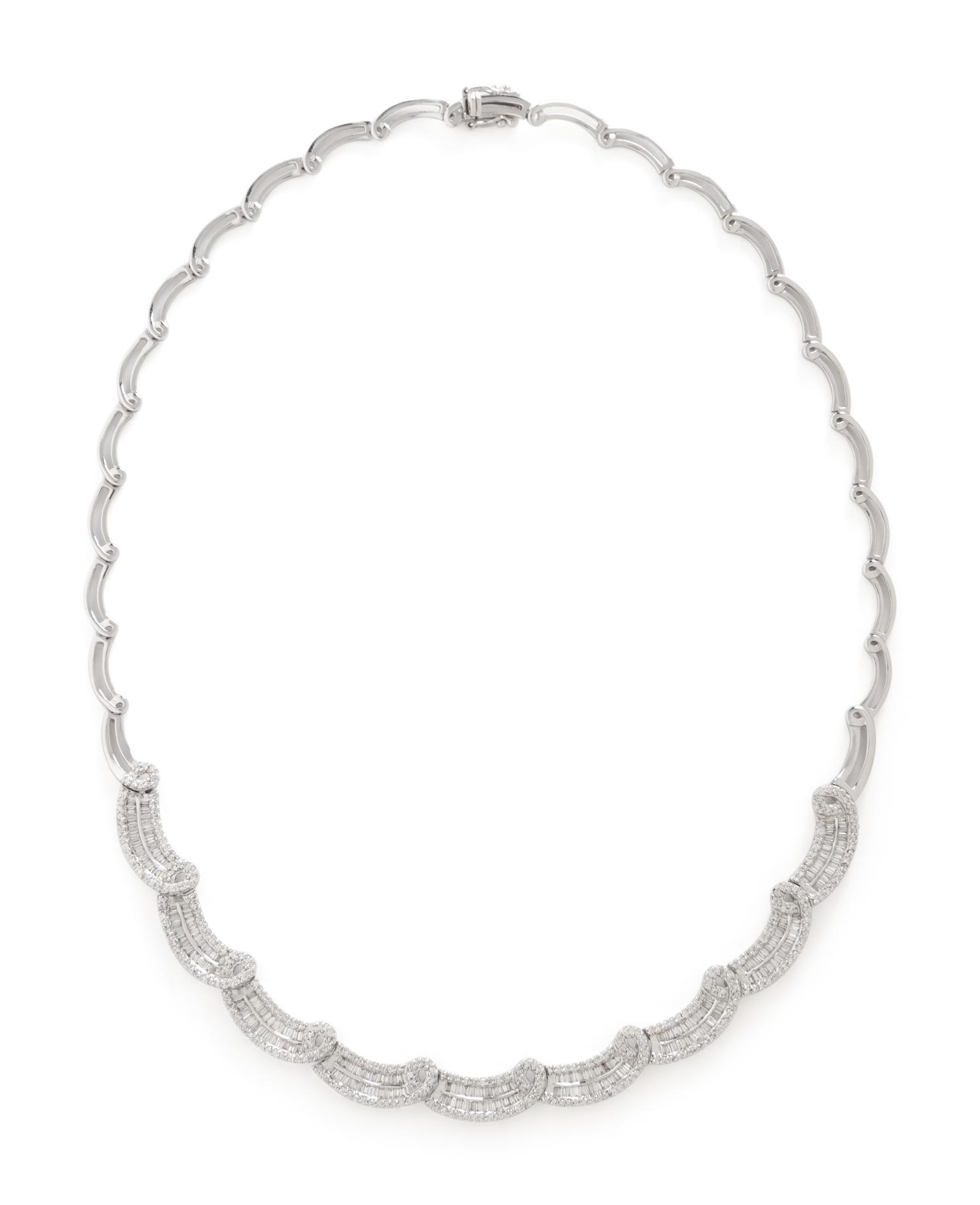 WHITE GOLD AND DIAMOND NECKLACE