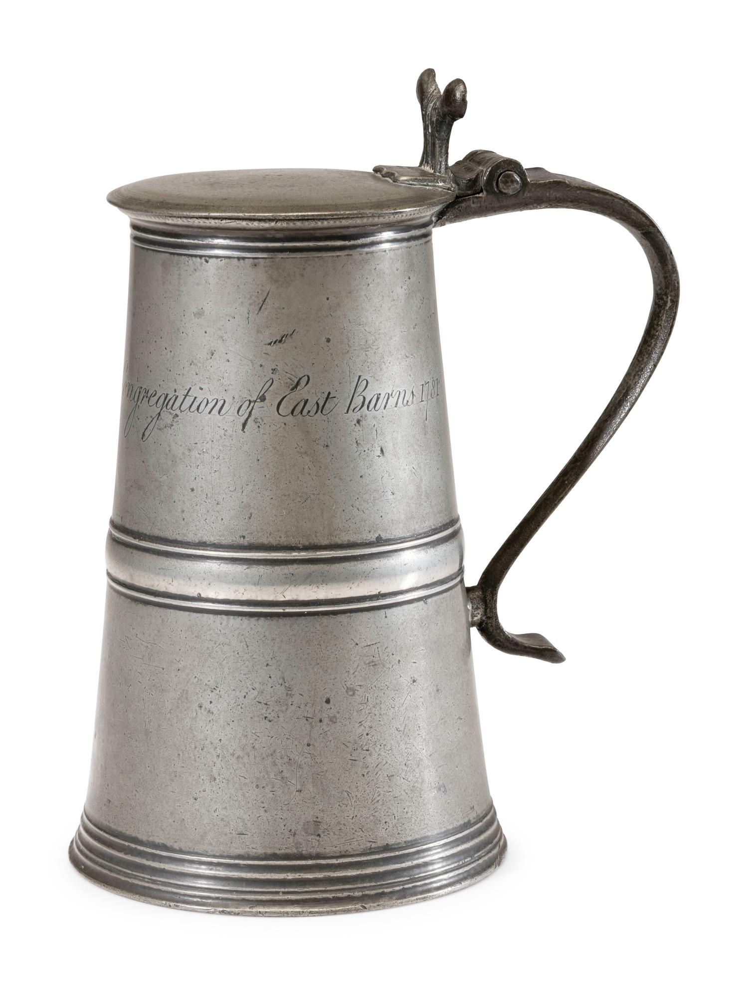 A Scottish Pewter Communion Flagon