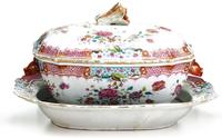 Chinese Export porcelain tureen and underplate 19th century