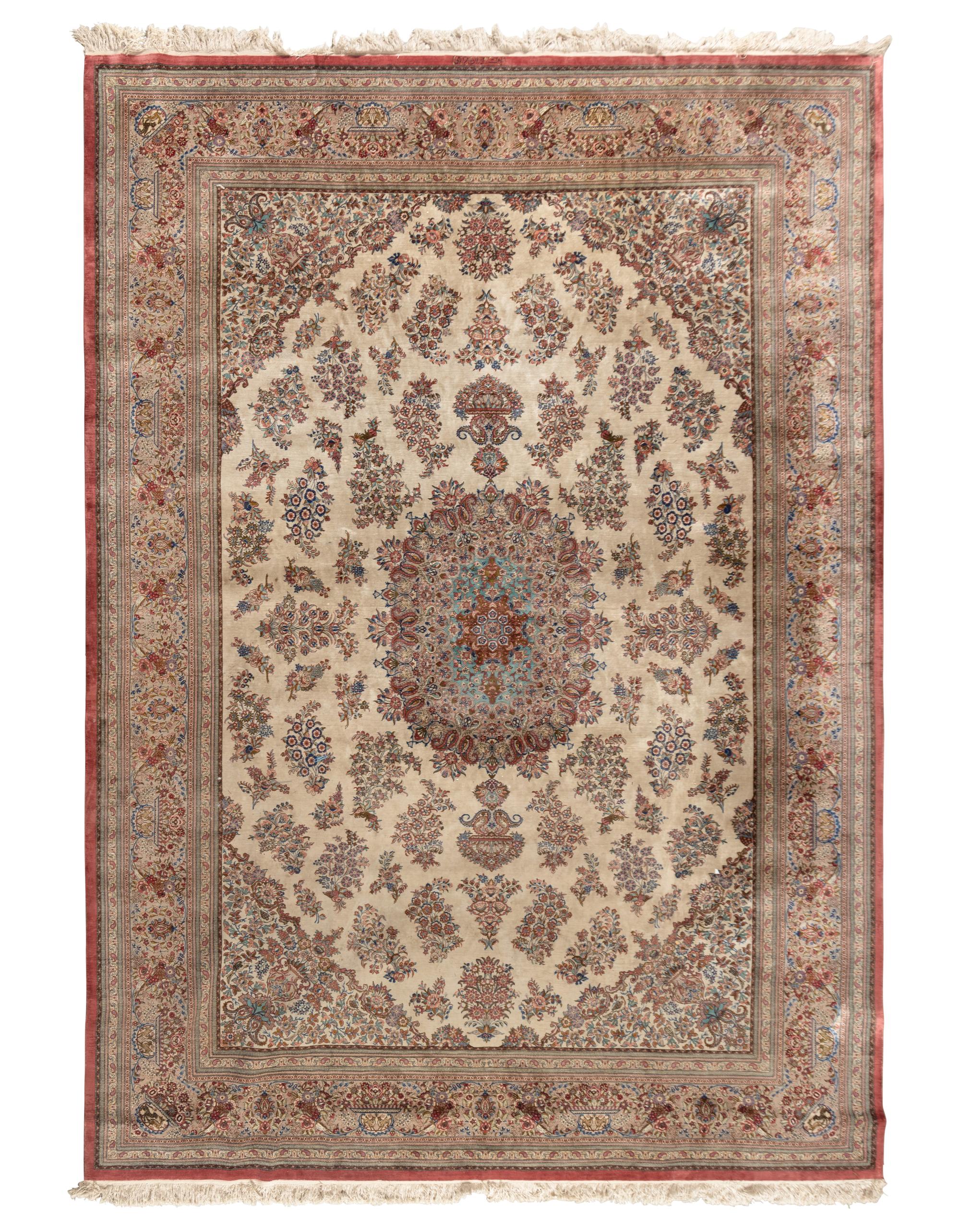 A Persian Silk Carpet