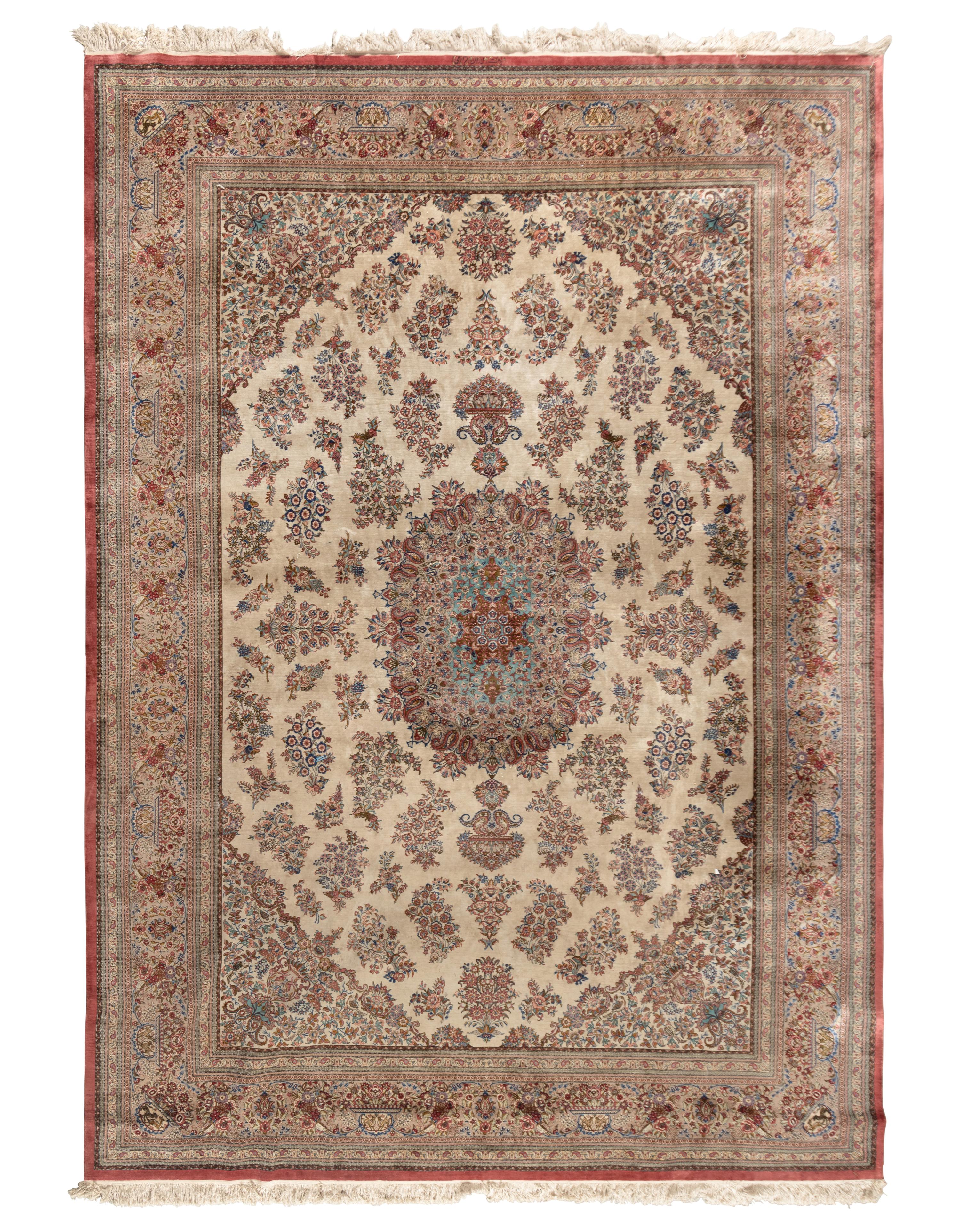 A Persian Silk Carpet