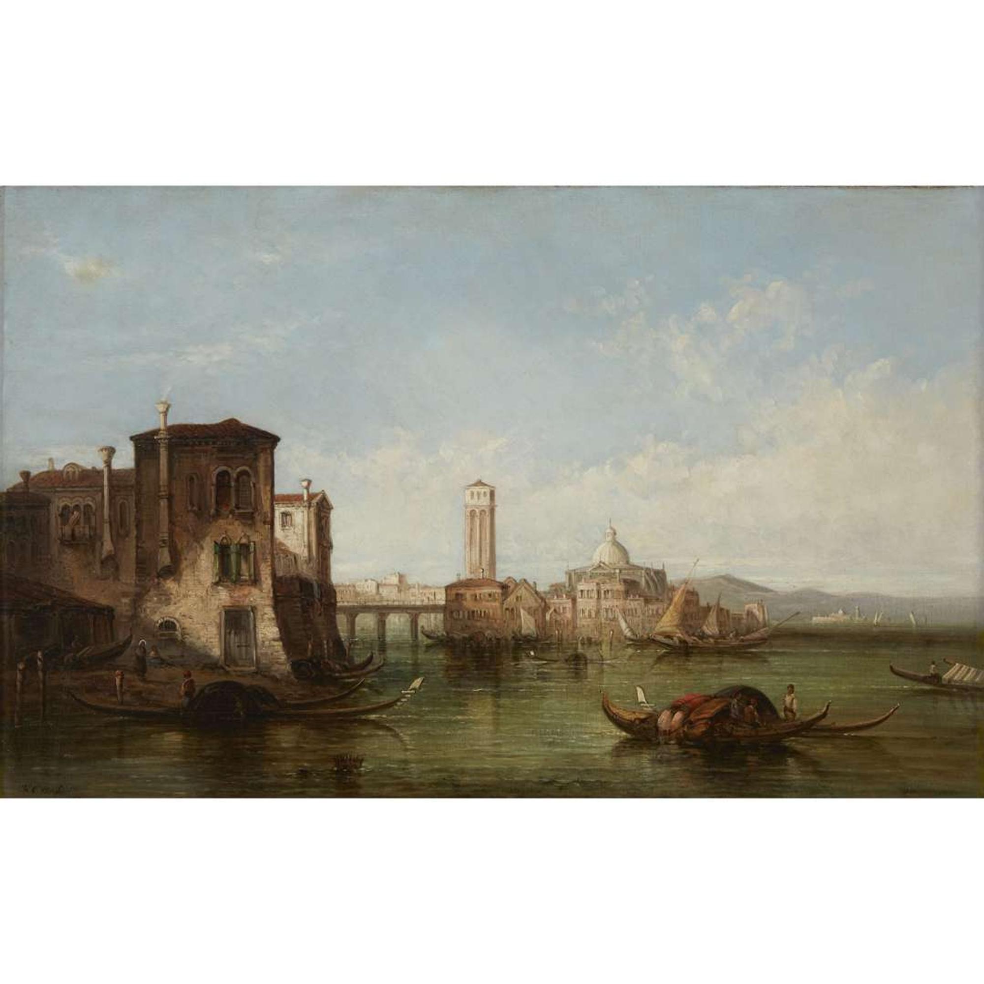 WILLIAM CLARKSON STANFIELD (BRITISH 1793-1867) A PAIR OF VENETIAN VIEWS