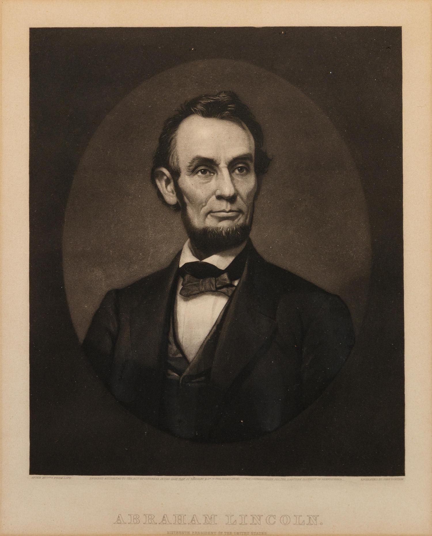 [LINCOLNIANA]. A group of Lincoln-related ephemera, including: