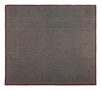 An Amish Gray and Maroon Bars Pattern Wool and Flannel Quilt