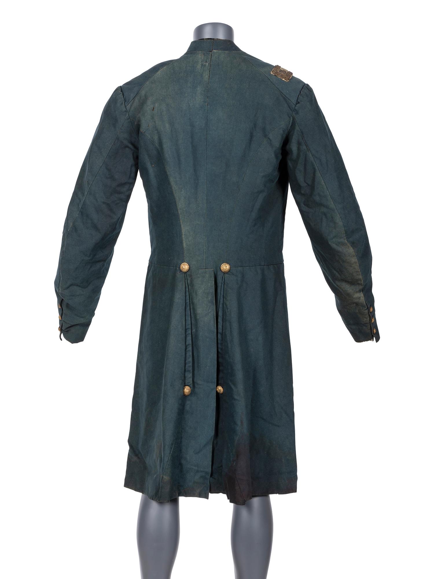 A collection of items identified to Lieutenant Colonel Jonathan Biggs, 123rd Illinois Infantry, “Wilder’s Brigade,” highlighted by bullet-struck frock coat and vest worn during the assault on Selma, Alabama. 2 April 1865.