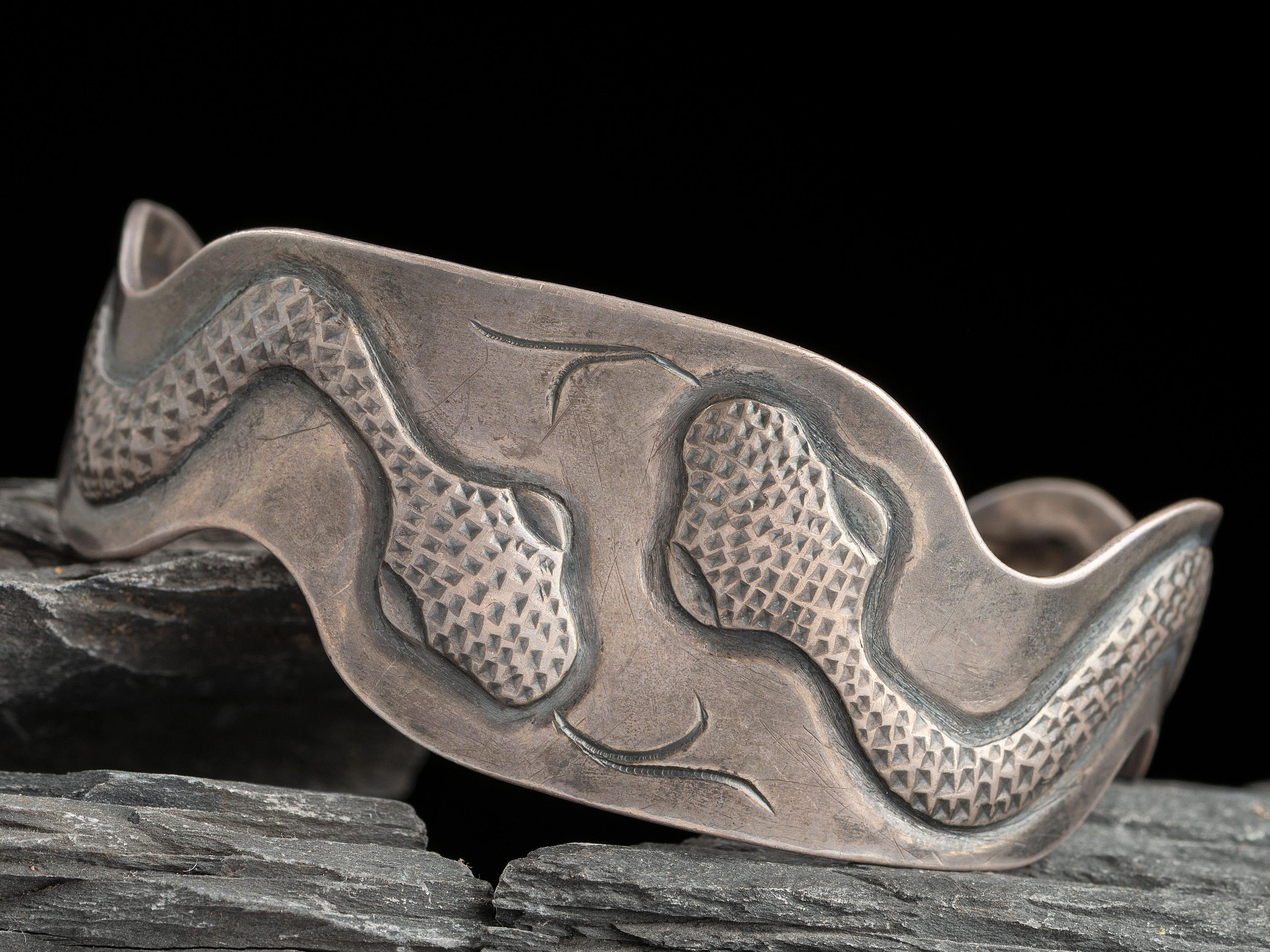 Navajo or Pueblo Snake Cuff Bracelet