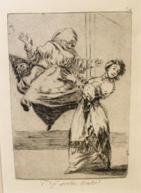 Francisco de Goya, (Spanish, 1746-1828), No grites, tonta (pl. 74 from Los caprichos), c. 1881