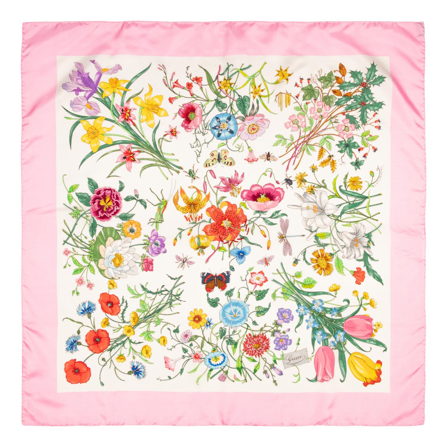 Four Designer Scarves, Gucci and Pucci