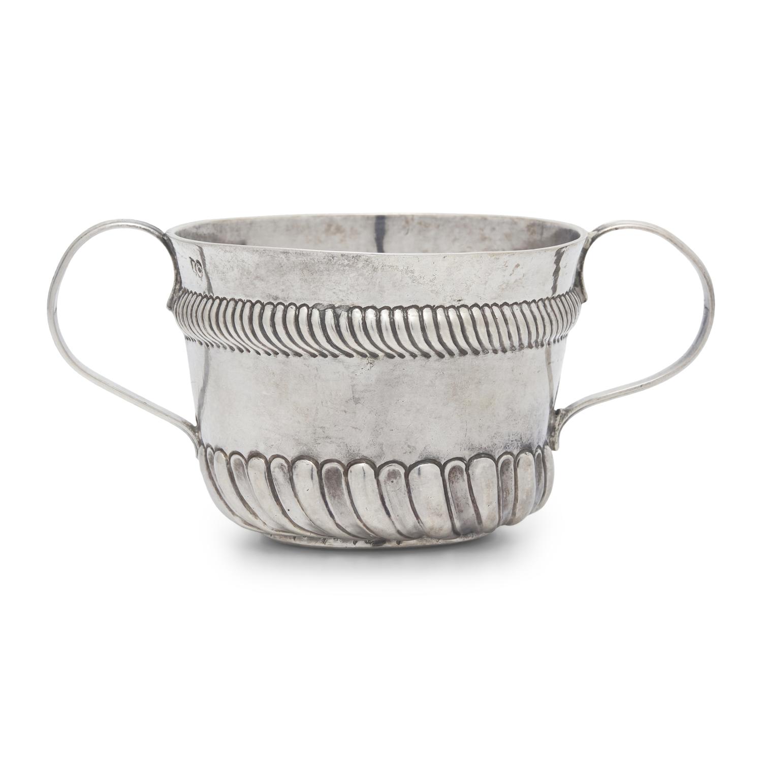A Silver Caudle Cup