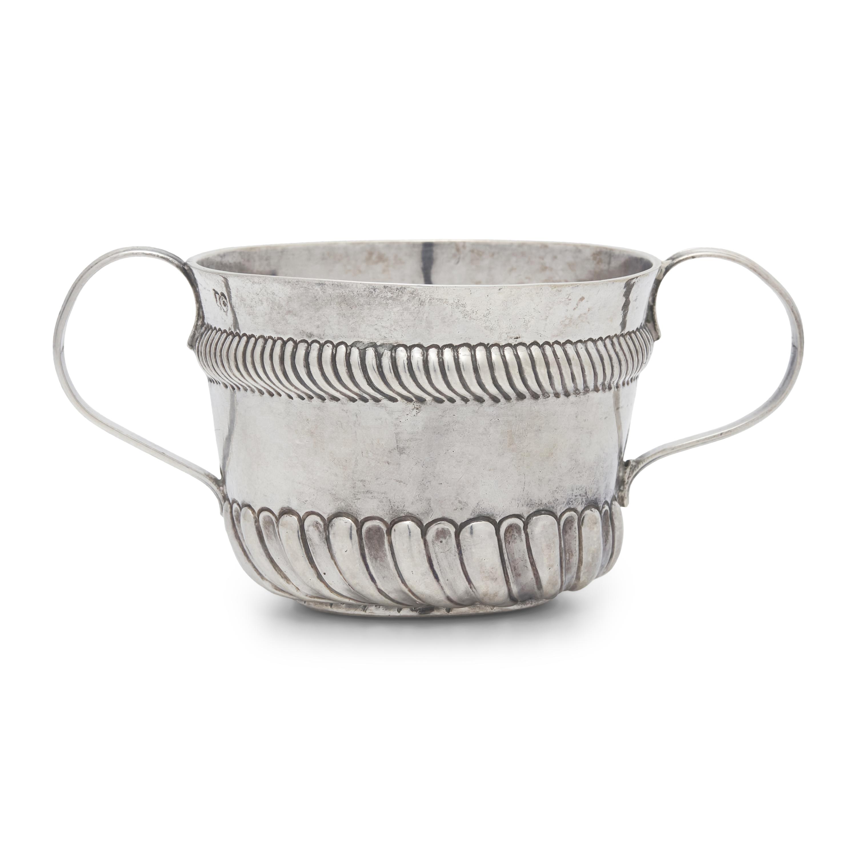 A Silver Caudle Cup