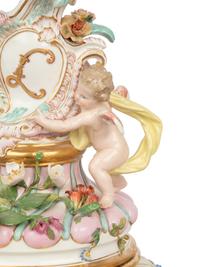 A Rare and Large Meissen Porcelain Covered Urn