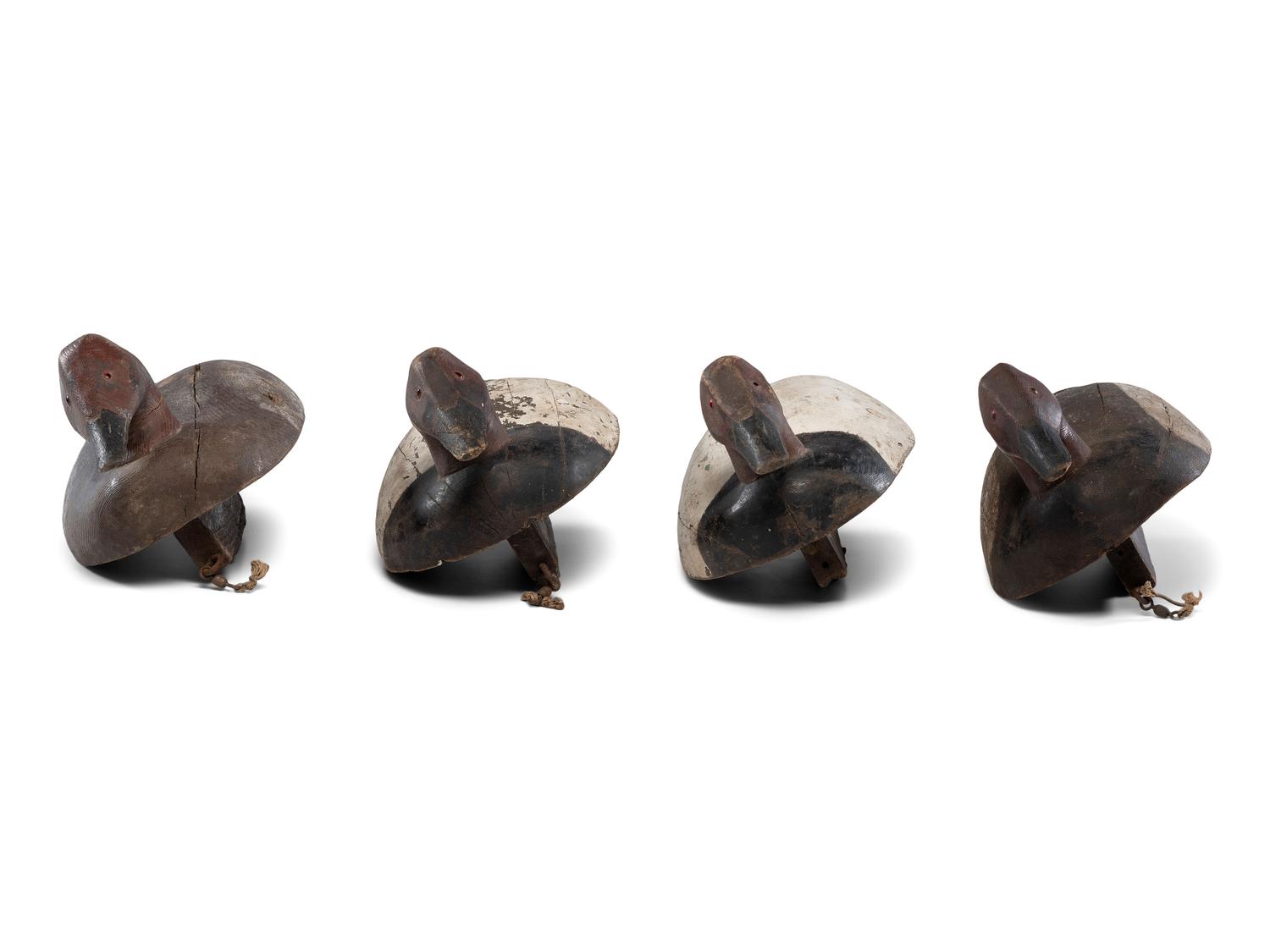 Four Carved and Painted Wood Duck Decoys