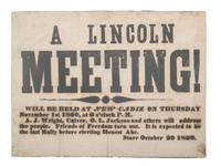 JACKSON, Col. Oscar L. (1840-1920). Five journals, incl. descriptions of Oscar L. Jackson's political activism during the 1860 campaign and his service with 63rd OVI, with campaign broadside noting Jackson as a speaker.