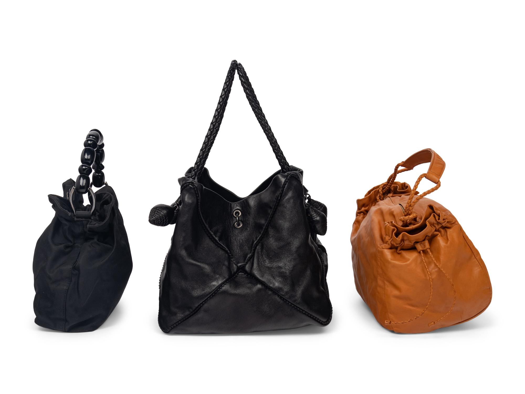 Two Bottega Veneta Bags and One Christian Dior Bag