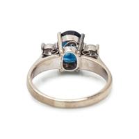SAPPHIRE AND DIAMOND RING