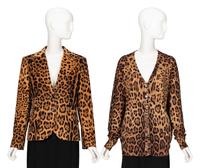Dolce & Gabbana, Leopard-Print Corduroy Blazer & Cardigan
