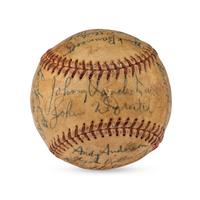 A 1948 Cincinnati Reds Team Signed Autograph Baseball