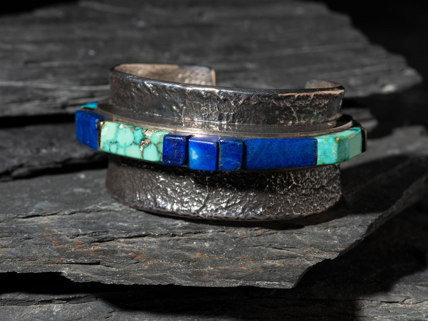 Wide Tufa Cast Height Cuff Bracelet