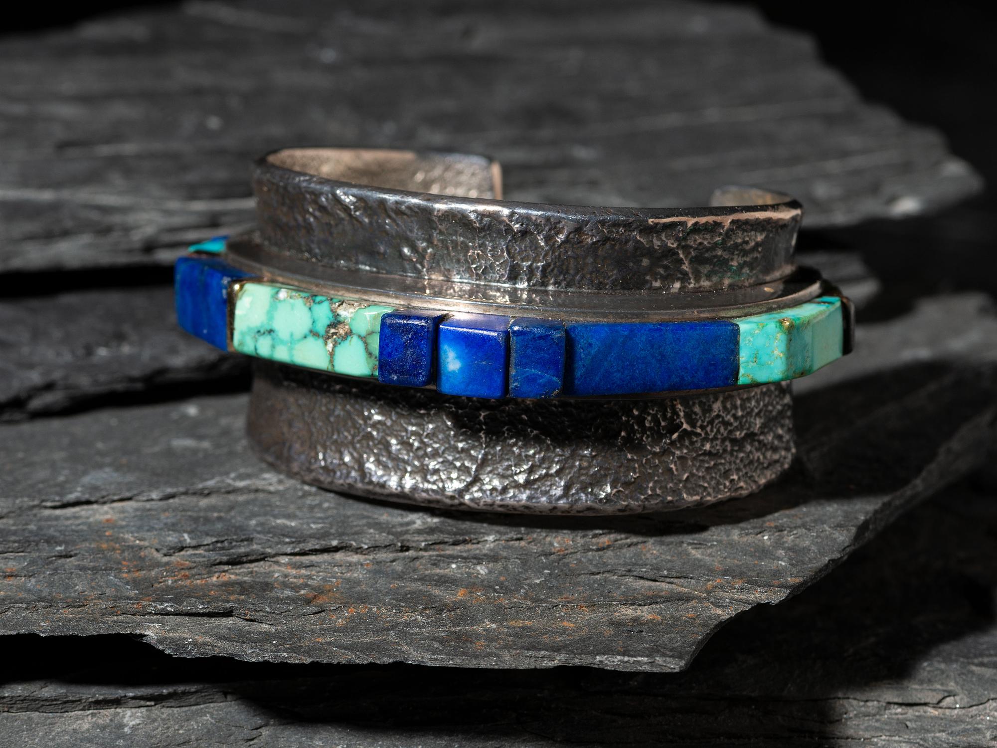 Wide Tufa Cast Height Cuff Bracelet