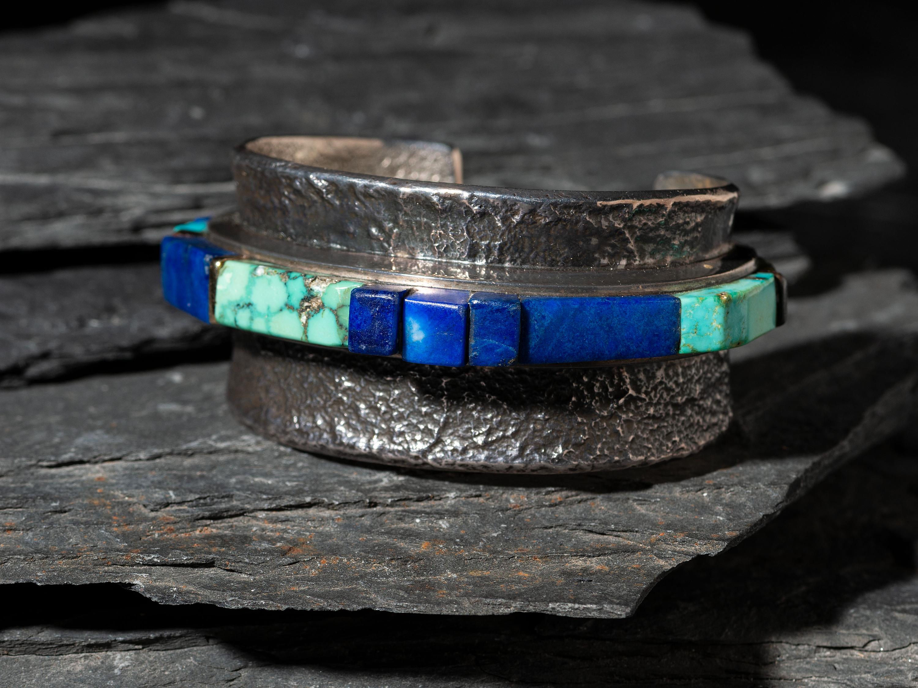 Wide Tufa Cast Height Cuff Bracelet