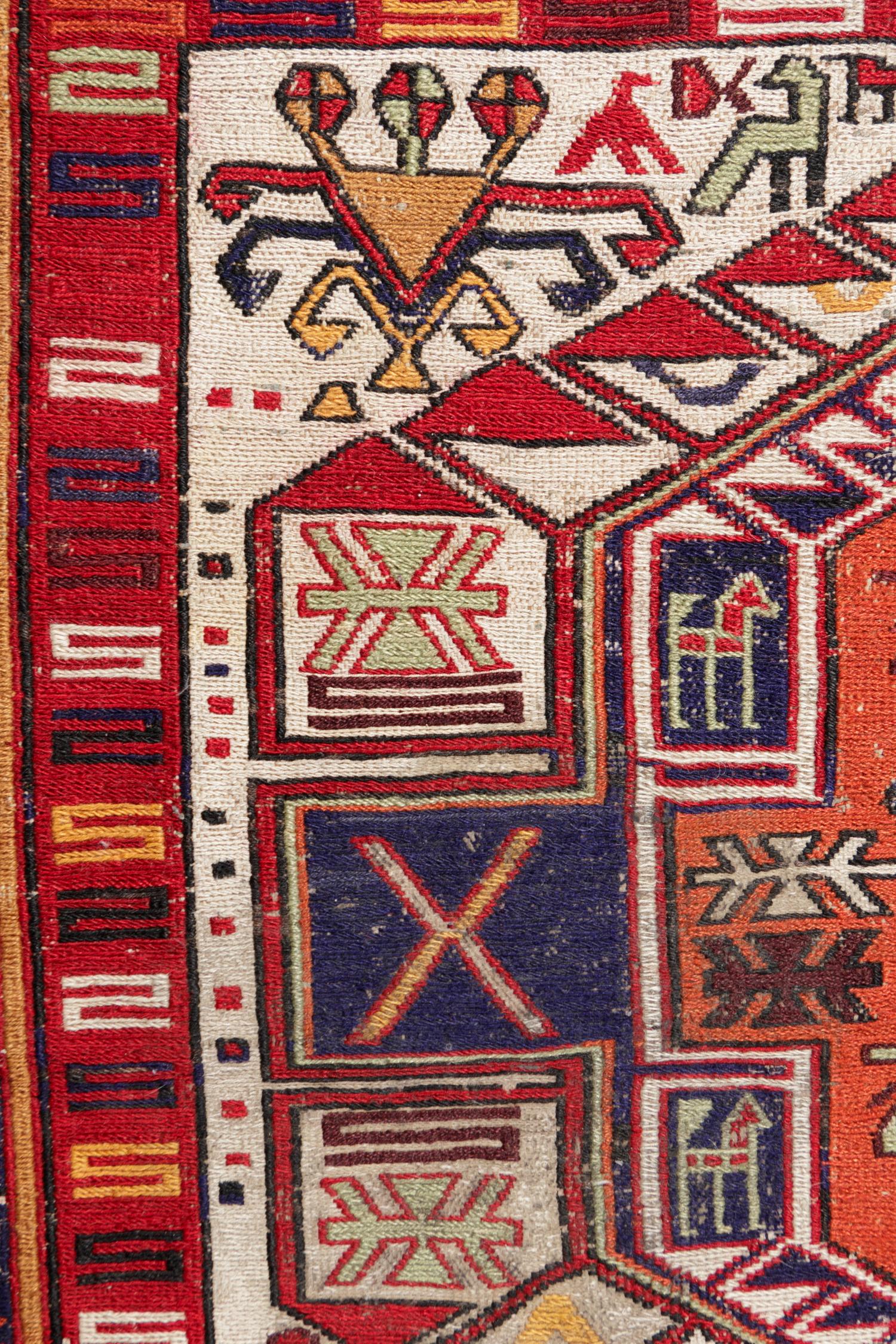 A Soumak Wool Rug
