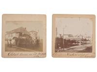 [SLAVERY & ABOLITION]. Photograph of an "Old Slave Market & Cathedral." [St. Augustine, FL], n.d.