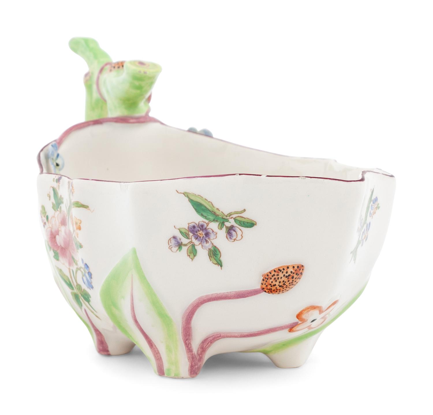 An Italian Soft-Paste Porcelain Sauce Boat