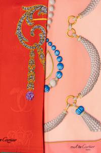 Collection of Five Cartier Scarves, 1980-2000s