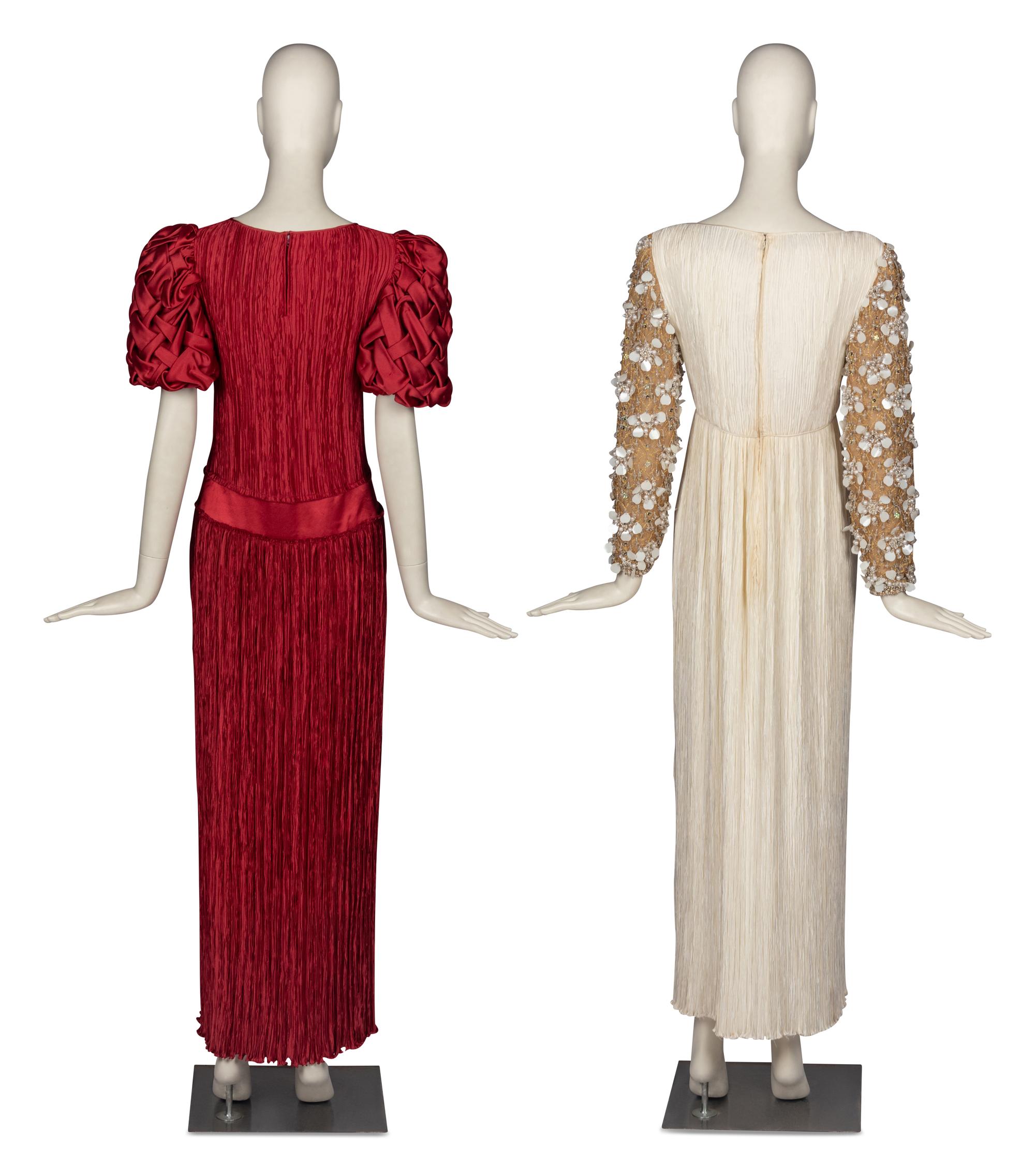 Two Mary McFadden Evening Dresses